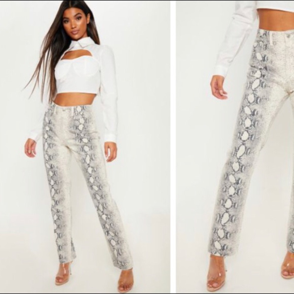 Dollhouse snake print pants
